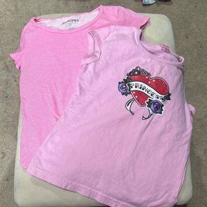 Little girls tshirts size 6/7